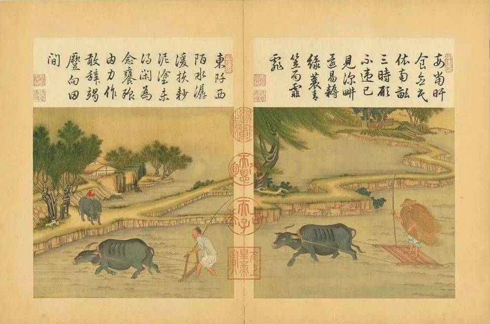 历代《耕织图》中始终如一的"牛" - 中国书画收藏家协会