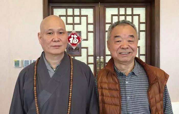 长,林伟副秘书长,郑红与怡学方丈合影留念崔陟秘书长,陈金文,马云峰